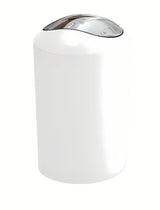 Bijeli koš za smeti Kleine Wolke Glossy s preklopnim poklopcem