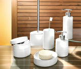 Bijeli samostoječi  dozator za tekući sapun Kleine Wolke Sahara jednostavnog elegantnog dizajna