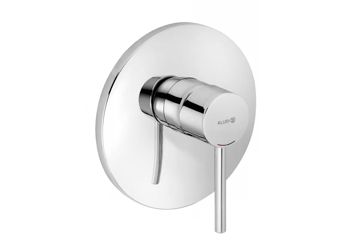 Kludi Chrome enoročna podometna armatura za tuš u krom izvedbi brez podometnega elementa.