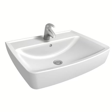 Bel za kopalniško pohištvo keramični umivalnik Kolo Rekord 60 x 45 cm z odprtino pro armaturo na sredini