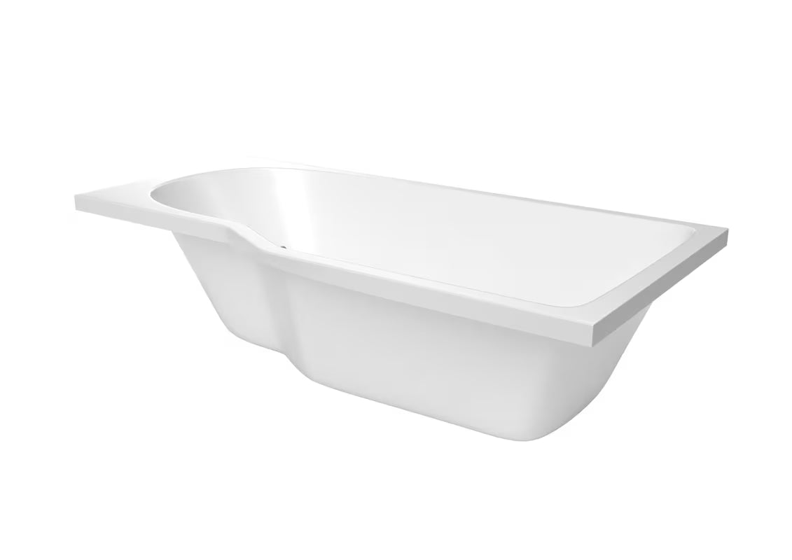 Laguna Beáta Plus asimetrična kotna kad desna 160x80 cm iz litega akrilata PMMA s sijajno površino
