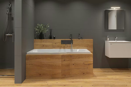 Laguna Beáta Plus asimetrična kotna kad desna 160x80 cm od lijevanog akrilata PMMA sa sjajnom površinom