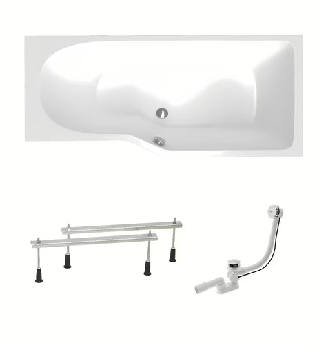 Desna asimetrična akrilna kada Laguna Beáta Plus 160 x 80 cm