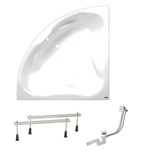 Kotna akrilna kada Laguna Cornelia 140x140 cm u lijevoj i desnoj izvedbi