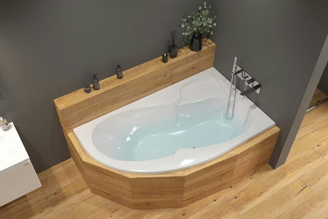 Asimetrična desna akrilna kada Laguna Fortuna Plus 170x100 cm sa sjajnom površinom