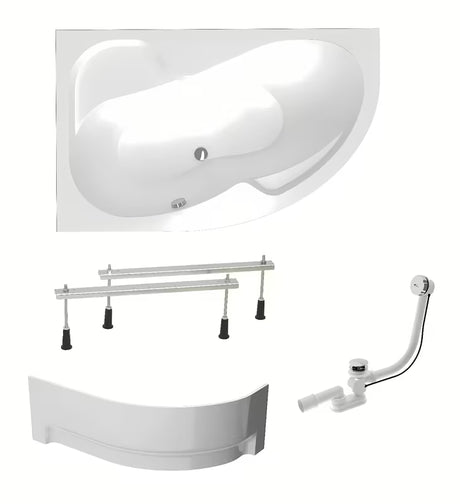 Laguna Fortuna Plus asimetrična akrilna kada lijeva 150 x 100 cm s prednjom i bočnom oblogom