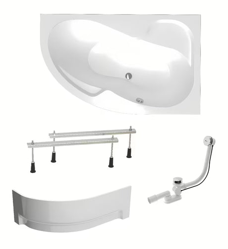 Asimetrična akrilna kada Laguna Fortuna Plus, desna, 170 x 100 cm