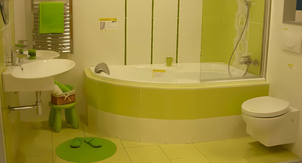 Asimetrična desna akrilna kad Laguna Fortuna Plus 170x100 cm s sijajno površino