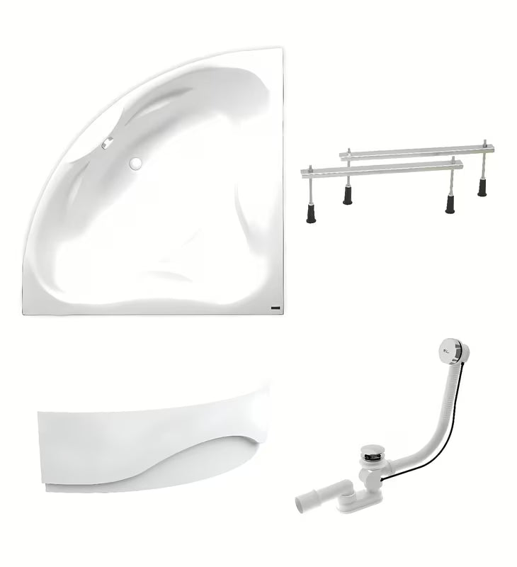 Kotna akrilna kada Laguna Royale 150x150 cm sa simetričnim oblikom pro za lijevi i desni kut