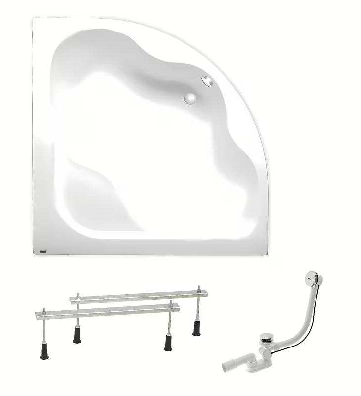 Kotna akrilna kada Laguna Samanta Plus 140x140 cm pro za lijevu i desnu orijentaciju