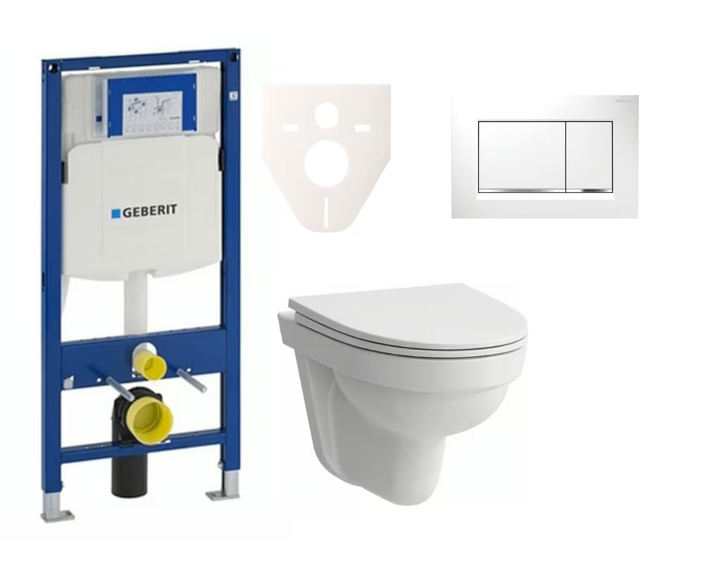 Viseči WC set Laufen Pro Nordic z instalacijskim sistemom Geberit Duofix pro za sodobno kopalnico