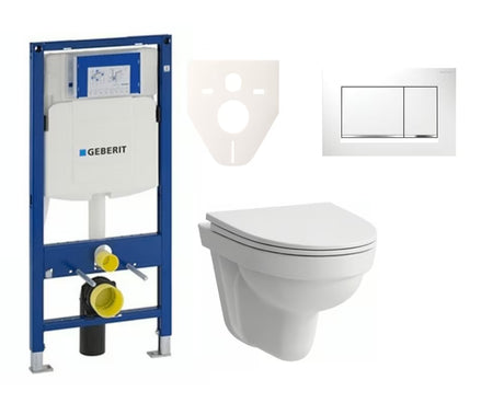 Viseči WC set Laufen Pro Nordic z instalacijskim sistemom Geberit Duofix pro za sodobno kopalnico