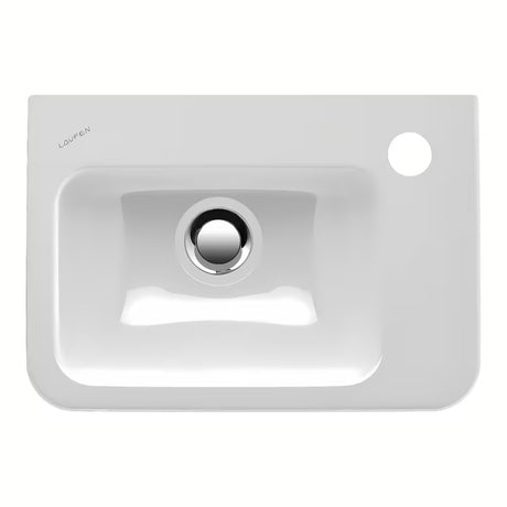 Bel keramični umivalnik Laufen Pro S 45 x 34 cm z odprtino pro za armaturo na sredini