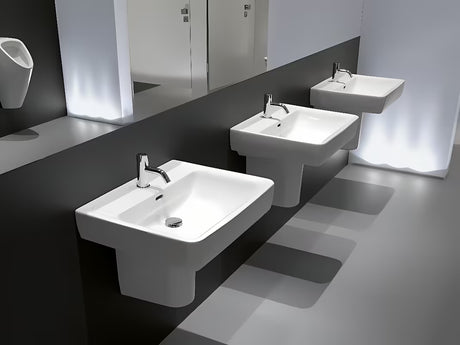 Laufen Pro keramični viseči umivalnik 60x48 cm s sredinsko odprtino za pro armaturo in prelivom
