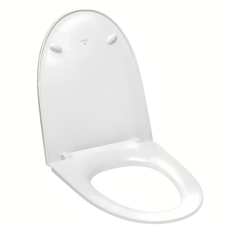 Bel WC deska Laufen Pro Nordic iz duroplasta z mehko Zapiranje Soft Close pro tiho in gladko zapiranje.