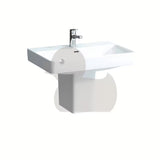 Bel viseče keramični umivalnik Laufen Pro S 70x46,5 cm z odprtino pro za armaturo na sredini