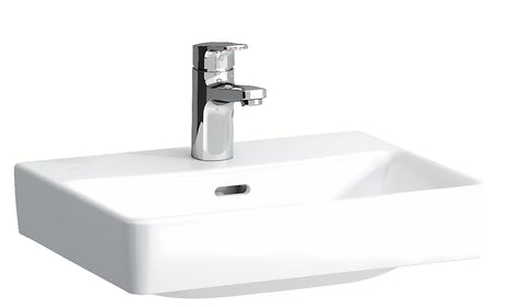 Bel keramični umivalnik Laufen Pro S 45 x 34 cm z odprtino pro za armaturo na sredini