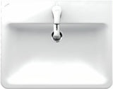 Vgradno keramični umivalnik Laufen Pro S 56x44 cm v beli barvi z odprtino pro za armaturo na sredini