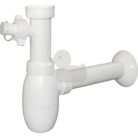 Bel pomivalni sifon SIKO Multi z odcepom, primeren za enoročno armaturo z odtokom 5/4x40