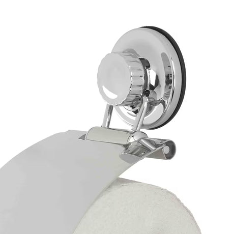 Kromirani držalo za toaletni papir s pokrovom Multi Ecoloc s vakuumskom čašicom, bez bušenja.