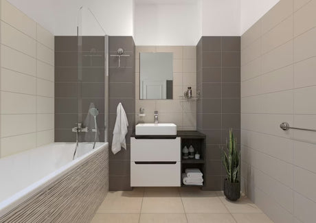 Multi Ecoloc kotna polica s vakuumskom čašicom u izvedbi chrome pro za ugradnju bez bušenja