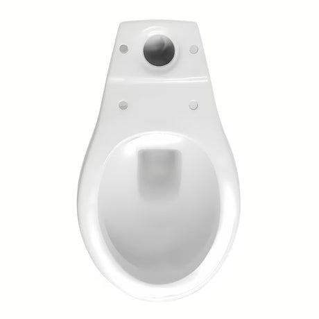 Beli WC monoblok Multi Eur v klasičnem slogu z zadnjim odtokom in mehanizmom DualFlush