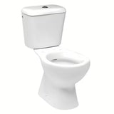 Bel WC monoblok Multi Eur s spodnjim odtokom v tla in kotličkom, vključno z ventili
