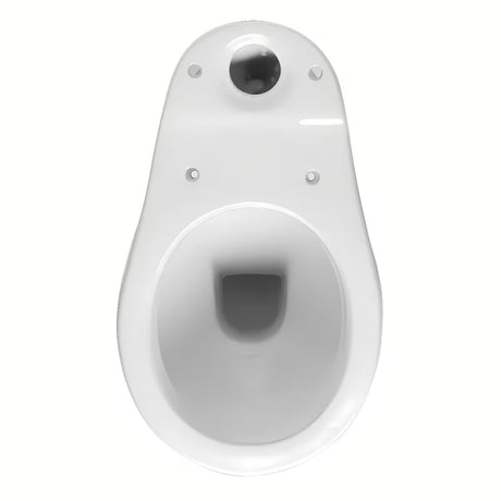 Bel WC monoblok Multi Eur s spodnjim odtokom v tla in kotličkom, vključno z ventili