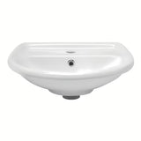 Bel viseče keramični umivalnik Multi 50 x 39,5 cm z odprtino pro armaturo na sredini