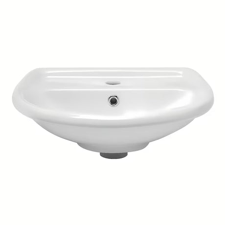 Bel viseče keramični umivalnik Multi 50 x 39,5 cm z odprtino pro armaturo na sredini