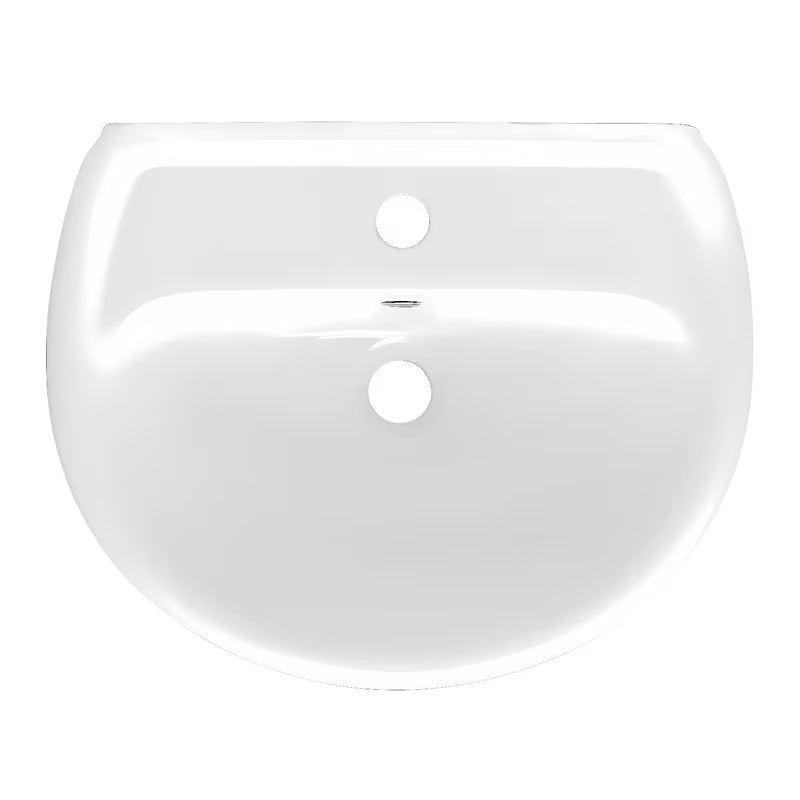 Bel viseče keramični umivalnik Multi 50 x 39,5 cm z odprtino pro armaturo na sredini
