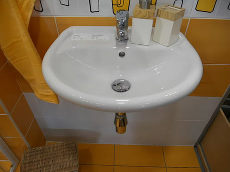 Bel viseče keramični umivalnik Multi 50 x 39,5 cm z odprtino pro armaturo na sredini