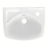 Bel keramični umivalnik Multi 35x28 cm z odprtino za pro armaturo na desni