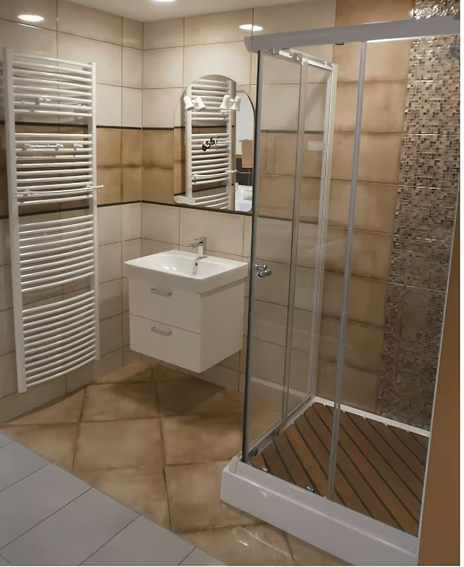 Multi Abs kvadratna tuš kad 90x90 cm iz akrila v beli barvi