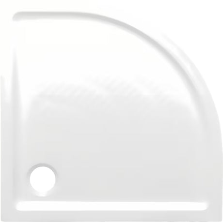 Bijela četvrtkružna akrilna tuš kad 80x80x15 cm s protukliznim utorima