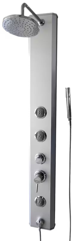 Tuš panel Multi Basicshower z enoročnim mešalnikom in več funkcijami prhanja