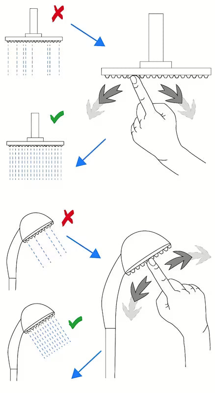 Okrogel tušni sistem Multi u izvedbi chrome s nadglavnim i ručnim tušem