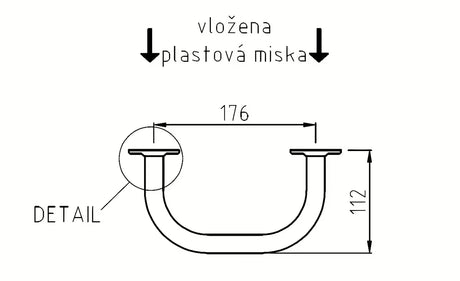 Eleganten stenska posoda za milo Multi v krom izvedbi z zaobljenim dizajnom