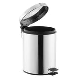 Kromirani koš za smeti Multi s tehnologijom mehko Zapiranje Soft Close u sjajnoj izvedbi, zapremnina 5 l.