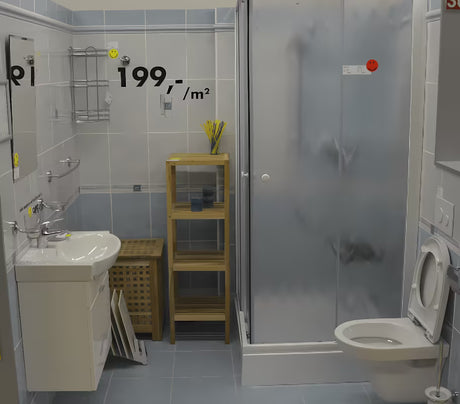 Kromirana stenska polica s tri razine za kupaonicu, pro za odlaganje kozmetike