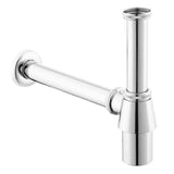 Dizajnerski sifon za umivalnik SIKO Multi v izvedbi chrome pro za umivalnik s premerom 32 mm.