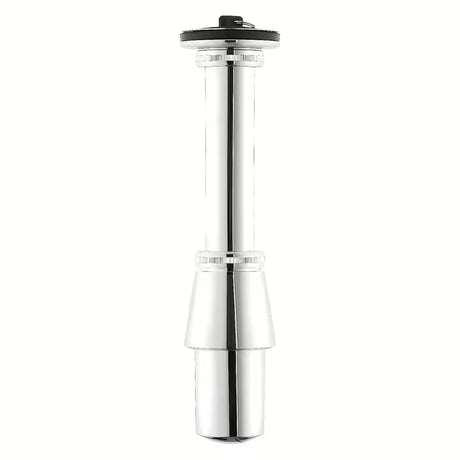 Dizajnerski sifon za umivalnik pro za umivalnik v izvedbi chrome s premerom 32 mm.
