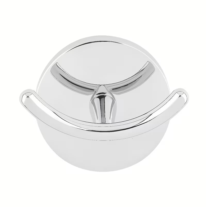 Krom dvojni kavelj Multi Simple s preprostim brezčasnim dizajnom za kopalnico.