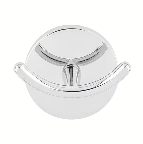 Krom dvojni kavelj Multi Simple s preprostim brezčasnim dizajnom za kopalnico.