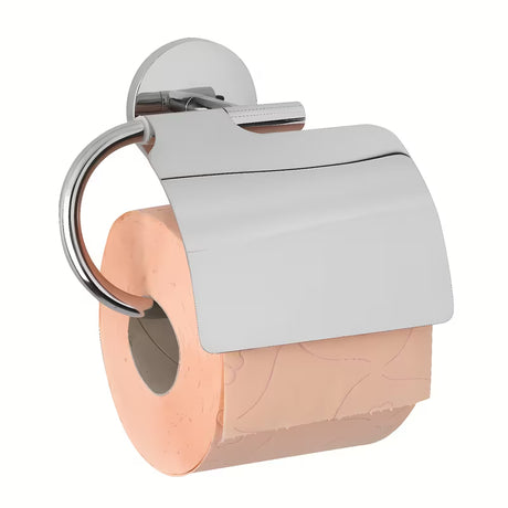 Kromiran držalo za toaletni papir s pokrovom Multi Simple v preprostem brezčasnem dizajnu.