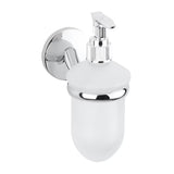 Eleganten dozirnik za milo Multi Simple v izvedbi chrome pro za vsakodnevno uporabo v kopalnici.