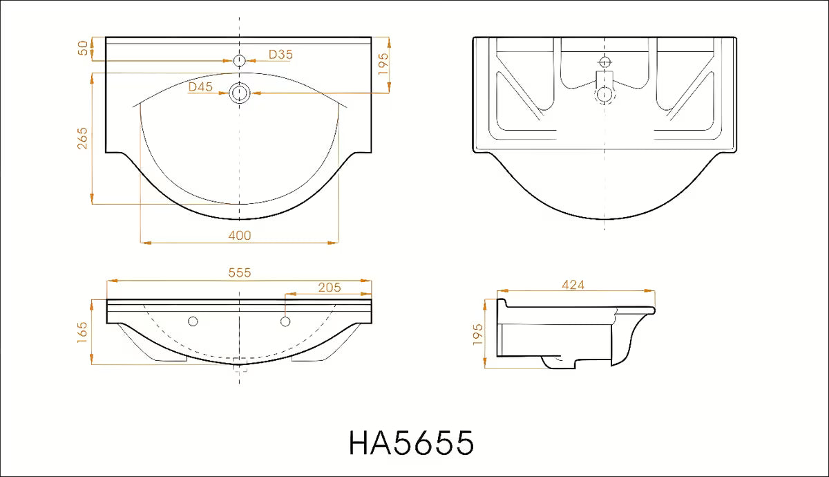 Bela omarica s keramičnim umivalnikom Multi Simple v mat laminatu