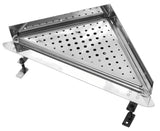 Kotni kanaleta za tuš Multi 30x30 cm od nehrđajućeg čelika s rešetkom i sifonom