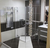 Kotni kanaleta za tuš Multi 30x30 cm od nehrđajućeg čelika s rešetkom i sifonom