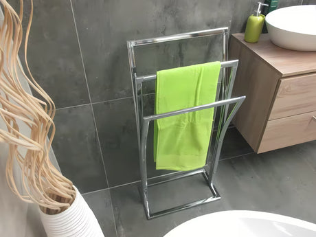 3-kraki samostoječi  kromiran držalo za brisače iz kovine pro za odlaganje manjših brisač